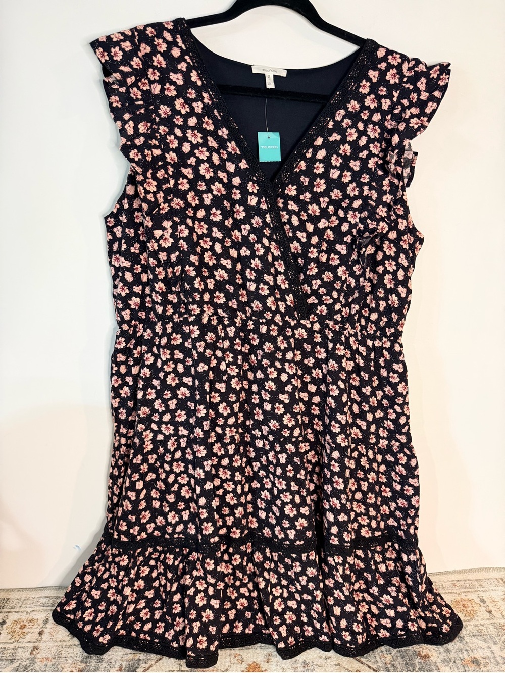 Maurices floral ruffle dress new with tags